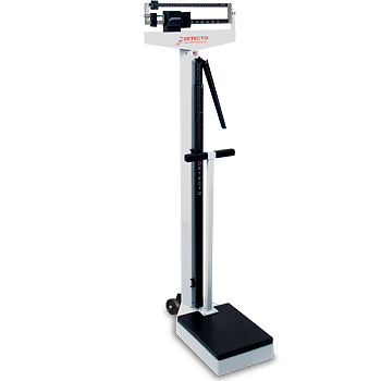 Detecto 339S Stainless Steel Weigh Beam Eye-Level Physician Scale w/ Height  Rod, 400 lb x 4 oz / 175 kg x 100 g Capacity - Scale Warehouse and More